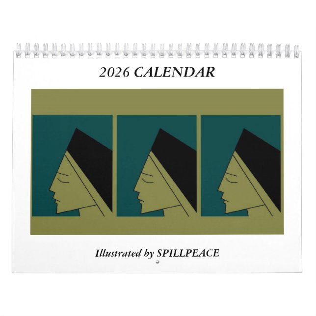 Calendário de Arte Original Spillpeace 2026 (Capa)