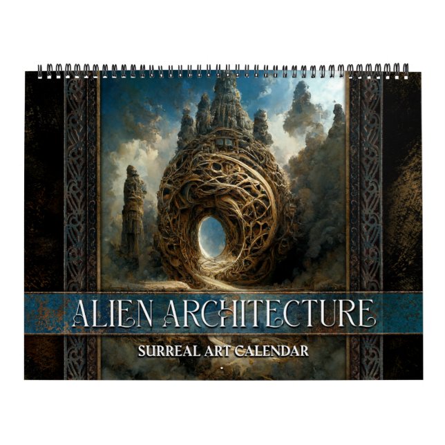 Calendário de Arte Surreal da Arquitetura de Alien (Capa)
