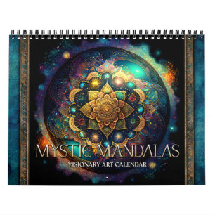 Calendário de Arte Surreal Visionária do Mandalas