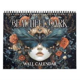Calendário de Arte Surrealista Escura e Bonita de