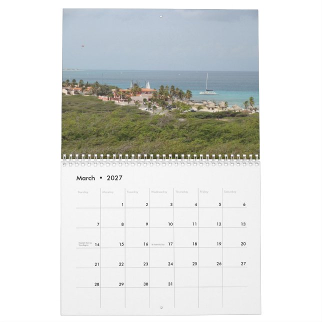Calendário de Aruba 2022 (Mar 2027)
