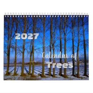 Calendário de Árvores 2027 Fotos Lindas
