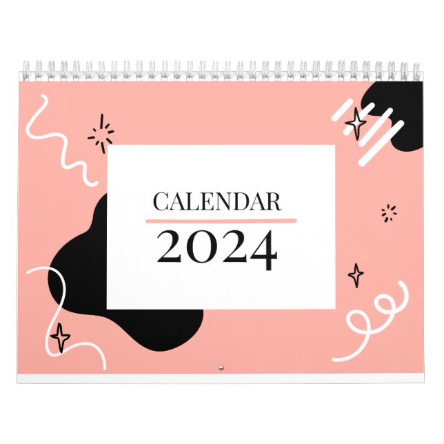 Calendário de aspas inspiracionais 2024 (Capa)