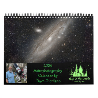 Calendário de Astrofotografia 2026 por Dave Giorda