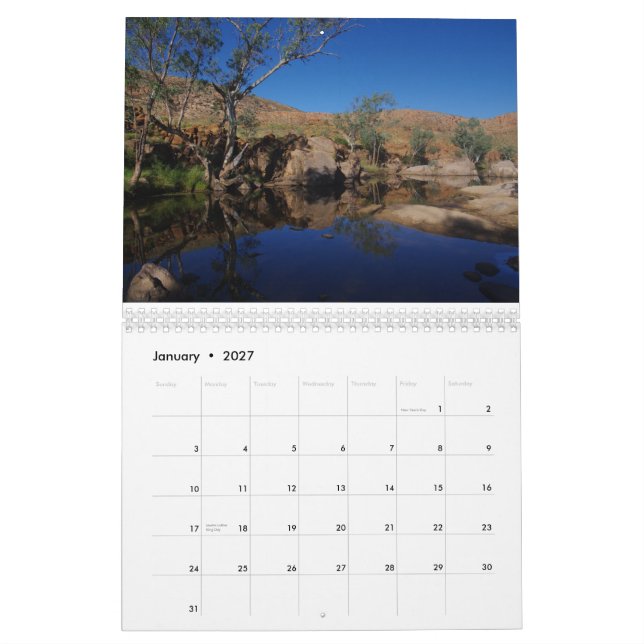 Calendário de Austrália 2012 (Jan 2027)
