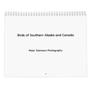 Calendário de Aves do Sul do Alasca e Canadá