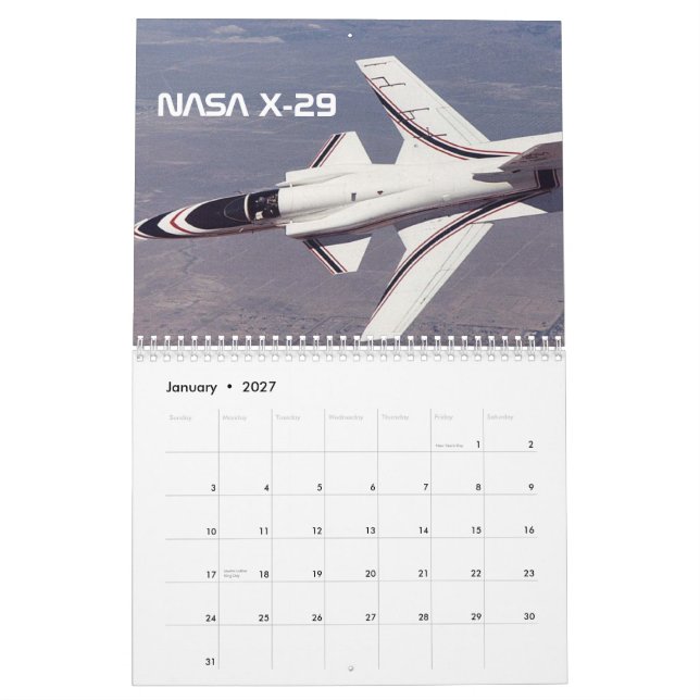 Calendário de AVIÃO de 2013 - FELIZ ANO NOVO! (Jan 2027)