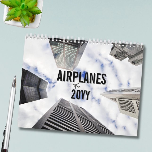 Calendário de Avião Simples Divertido para Piloto  (Criador carregado)