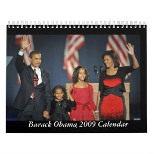 Calendário de Barack Obama & de família 2009