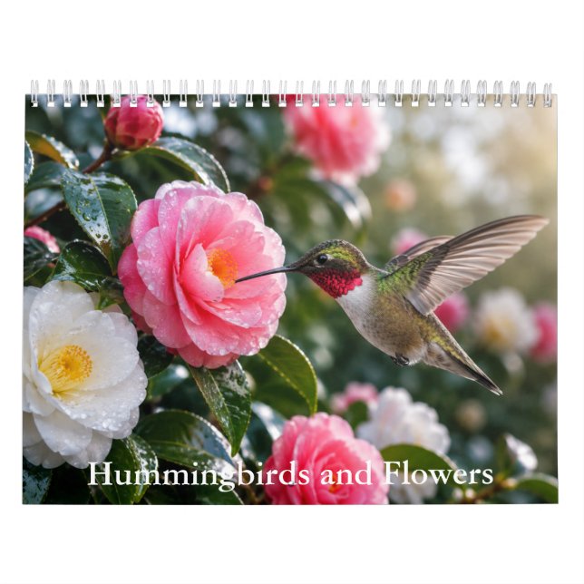 Calendário de Beija-flores e Flores  (Capa)
