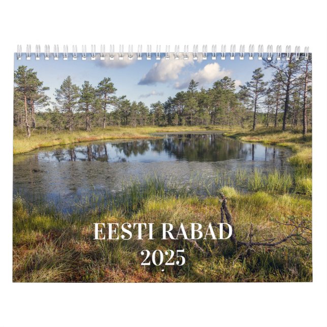 Calendário de Bogs da Estônia Eesti Rabad 2025 (Capa)