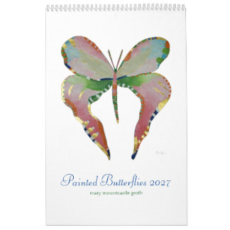 Calendário de Borboleta Pintada Vertical 2027