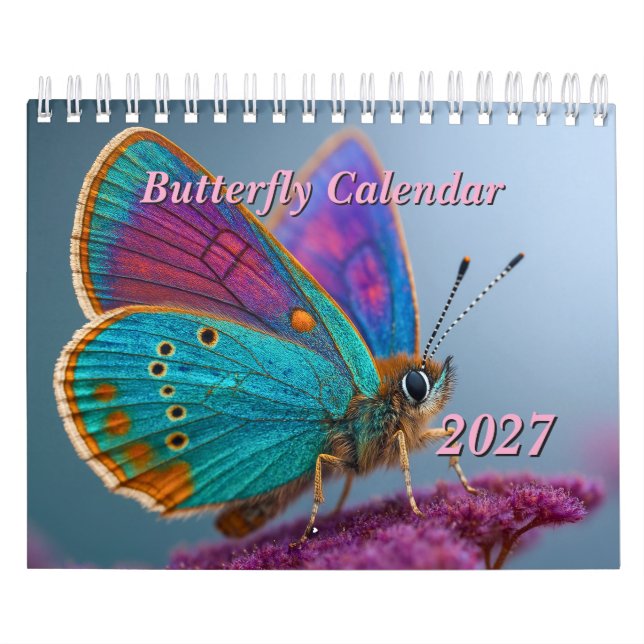 Calendário de Borboletas 2027 (Capa)