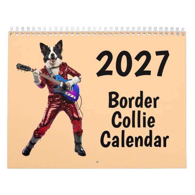 Calendário de Border Collie 2027 (Capa)