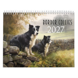 Calendário de Border Collies 2027
