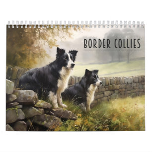 Calendário de Border Collies, qualquer ano
