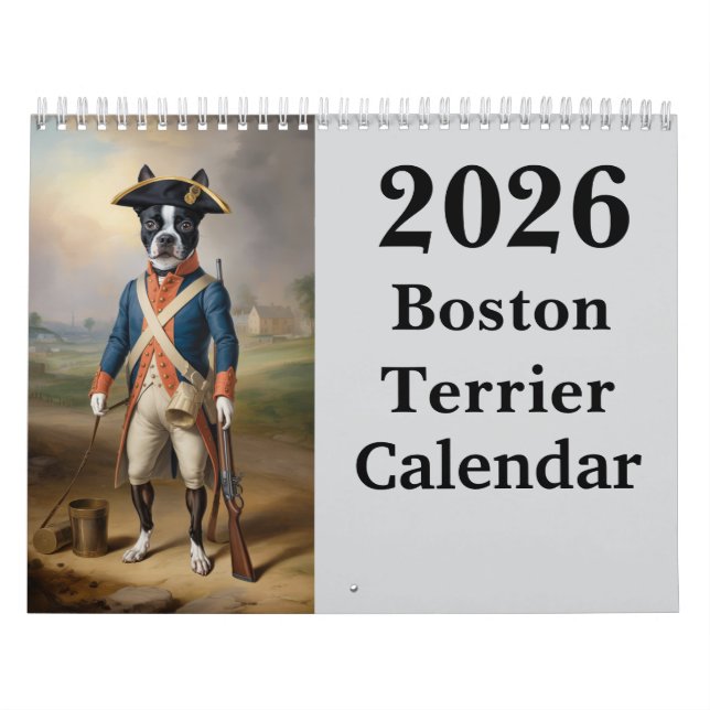 Calendário de Boston Terrier (Capa)