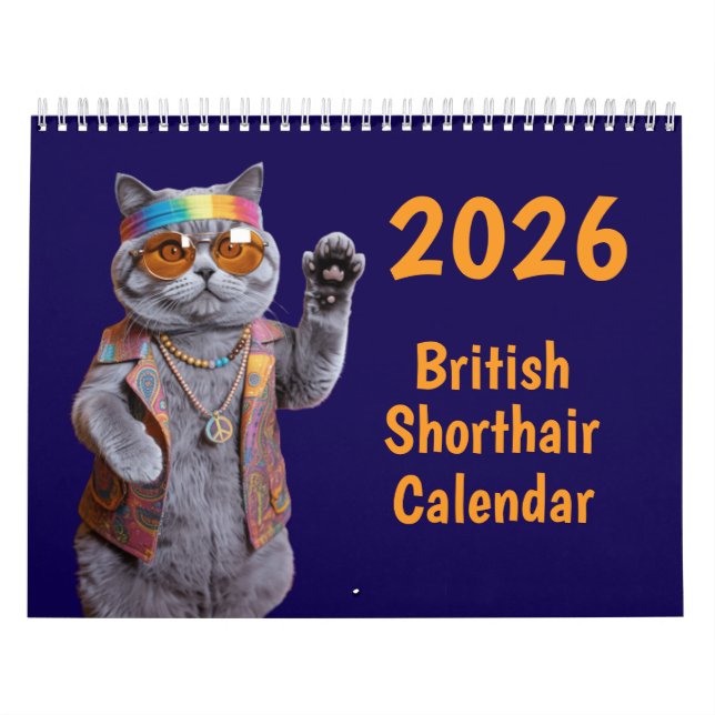 Calendário de British Shorthair (Capa)