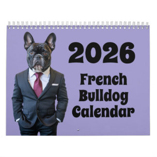 Calendário de Bulldog Francês