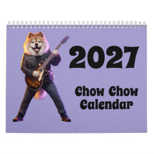 Calendário de Cachorro Chow Chow 2027