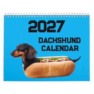 Calendário de Cachorro Dachshund 2027