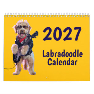 Calendário de Cachorro Labradoodle 2027