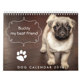 Calendário de Cachorros 2016 Personalizado Adicion