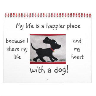 calendário de cães brancos