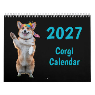Calendário de Cães Corgi 2027