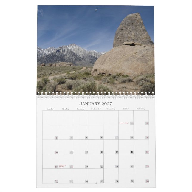 Calendário de Califórnia 2012 (Jan 2027)