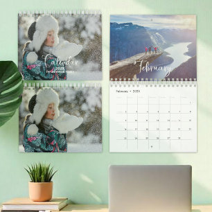 Calendário de Caligrafia Fotográfica Personalizada