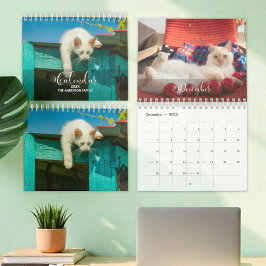 Calendário de Caligrafia Fotográfica Personalizada