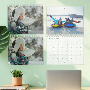 Calendário de Caligrafia Fotográfica Personalizada
