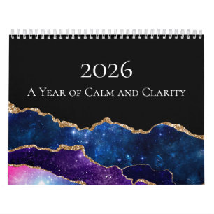 Calendário de Calma e Clareza de Ágata 2026