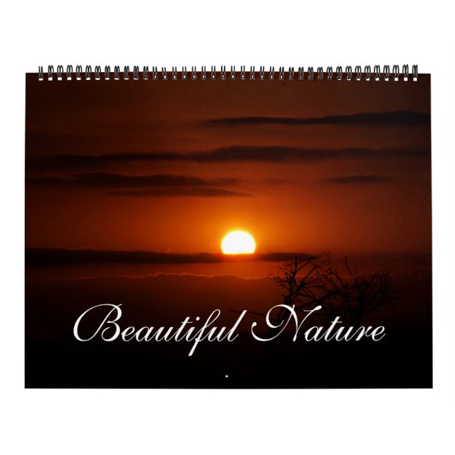 Calendário de Canvas da Natureza Bonita (Capa)