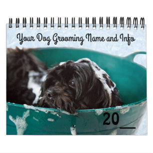 Calendário de Cão Grooming Animal de estimação