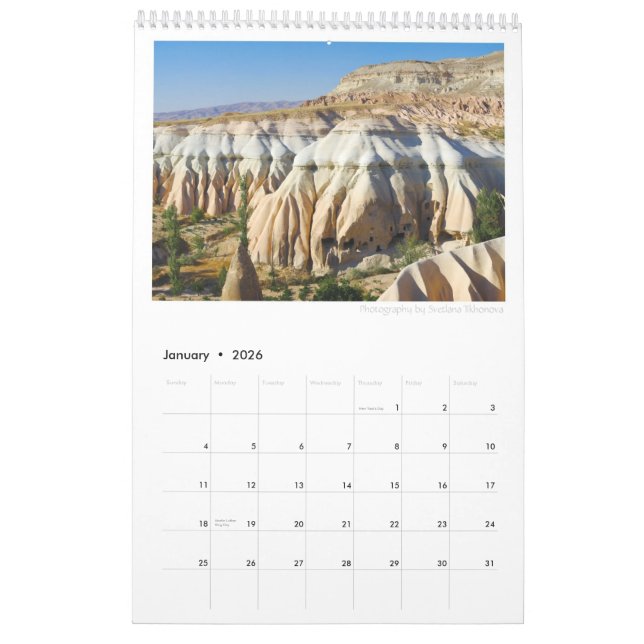 Calendário de Cappadocia 2011 (Jan 2026)