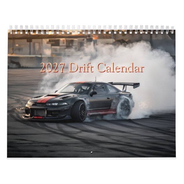 Calendário de Carros Drift (Capa)