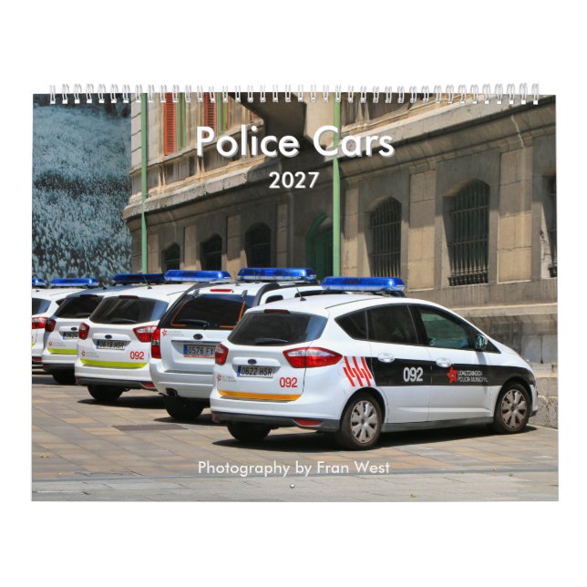 Calendário de Carros Policiais 2027 (Capa)
