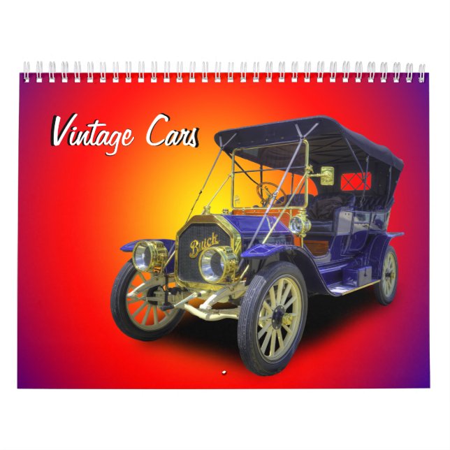 Calendário de carros vintage (Capa)