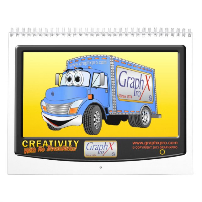 Calendário de Cartoon Truck (Capa)