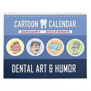 Calendário de Cartoons de Humor Dental