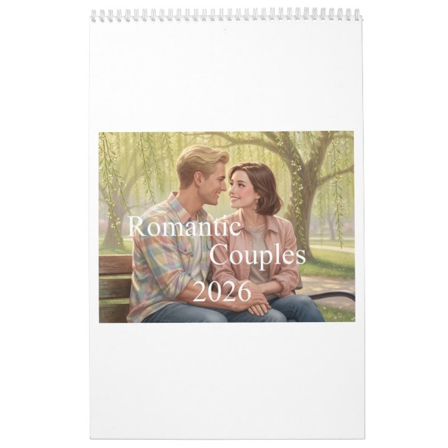 Calendário de Casais Românticos 2026 01B (Capa)