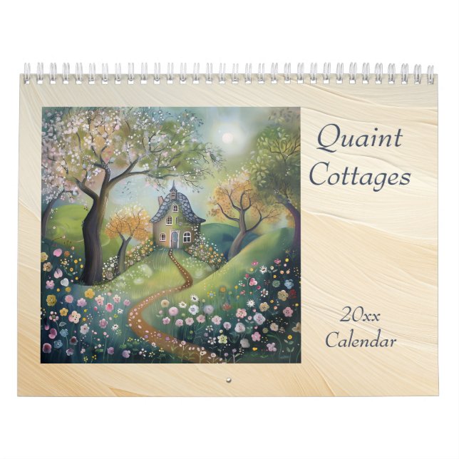 Calendário de Casas Rústicas nos Bosques (Capa)