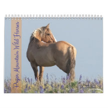 Calendário de Cavalos Selvagens de Pryor Mountain