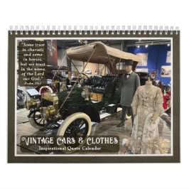 Calendário de Citações de Fotos de Carros Clássico