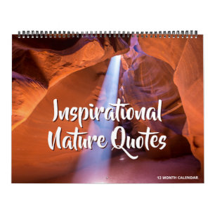 Calendário de Citações Inspiradoras da Natureza