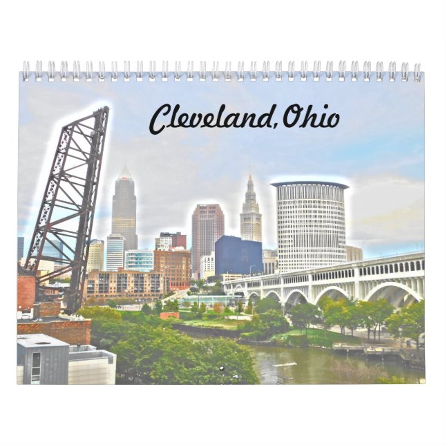 Calendário de Cleveland Ohio dos destaques (Capa)