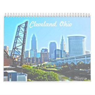 Calendário de Cleveland Ohio dos marcos
