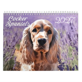 Calendário de Cocker Spaniels 2027